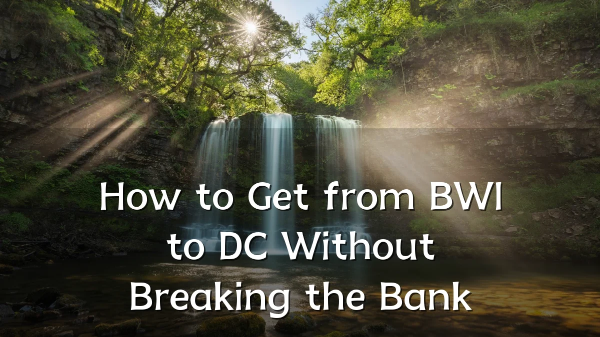 How to Get from BWI to DC Without Breaking the Bank