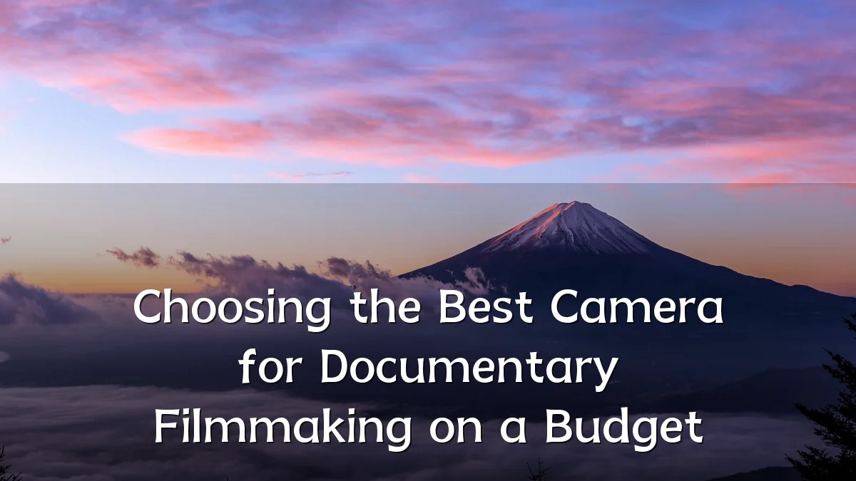 Choosing the Best Camera for Documentary Filmmaking on a Budget