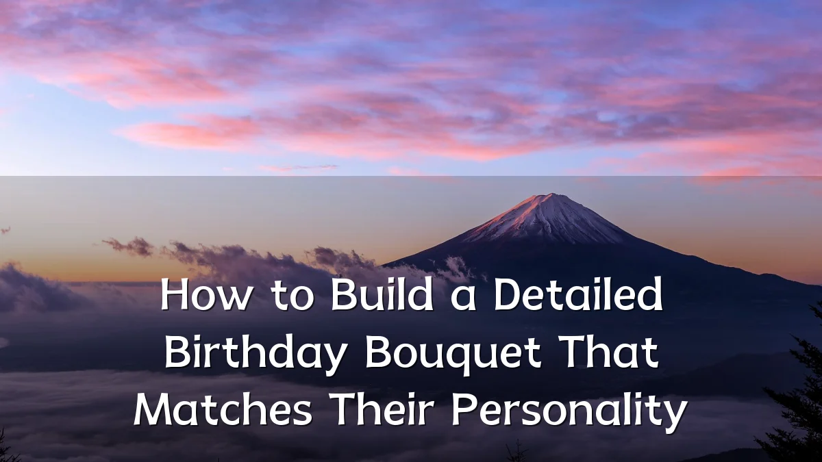 How to Build a Detailed Birthday Bouquet That Matches Their Personality