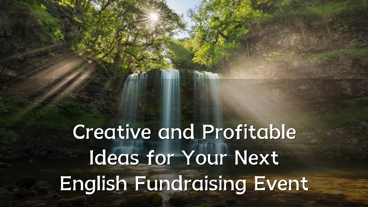 Creative and Profitable Ideas for Your Next English Fundraising Event