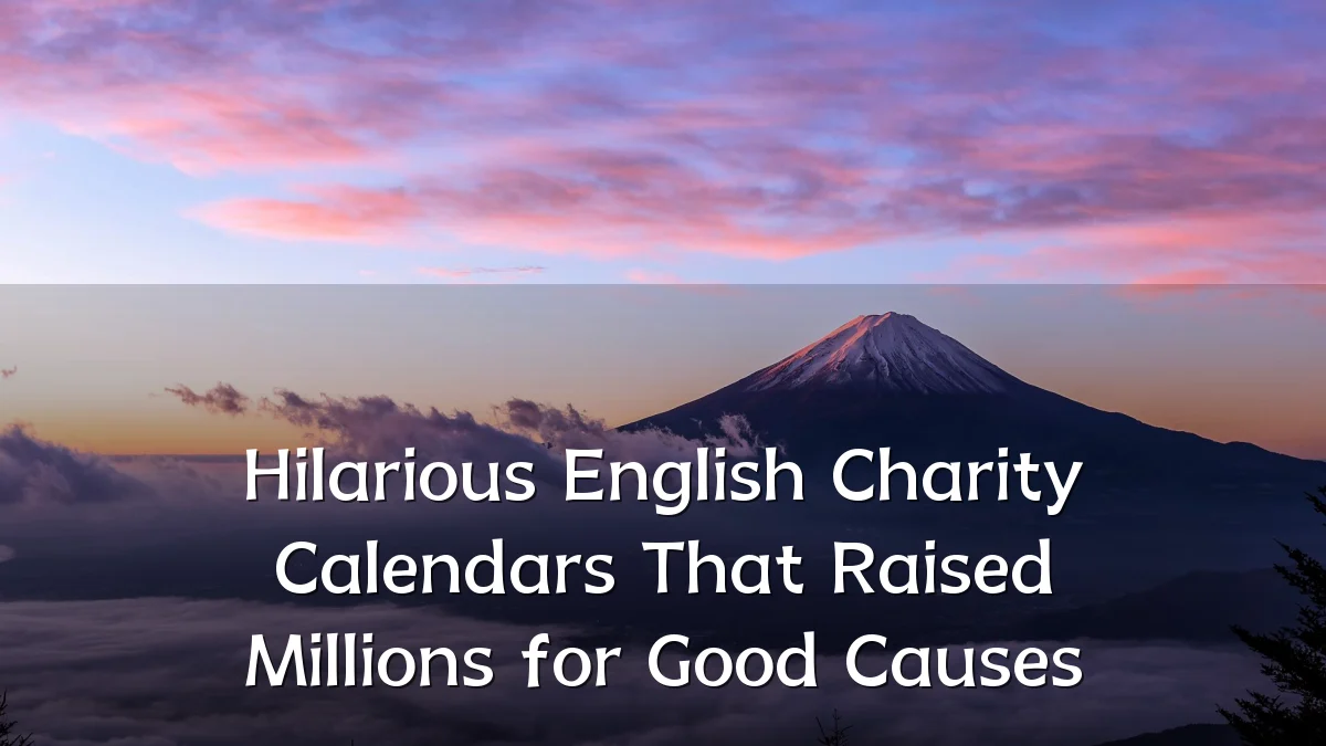 Hilarious English Charity Calendars That Raised Millions for Good Causes