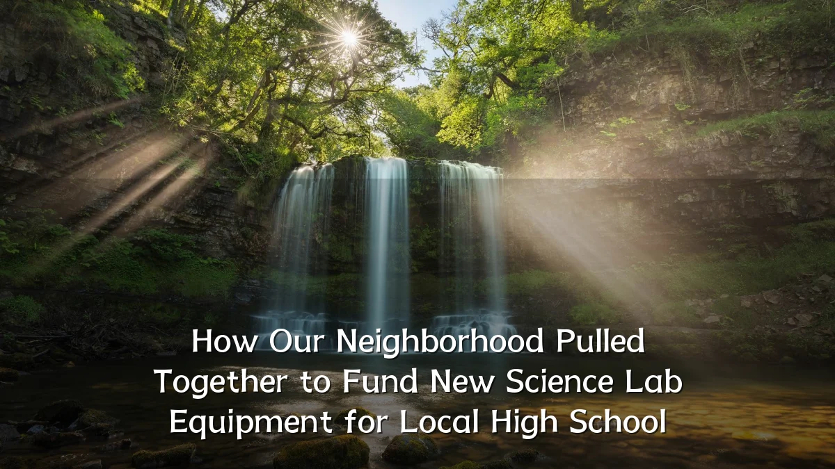 How Our Neighborhood Pulled Together to Fund New Science Lab Equipment for Local High School