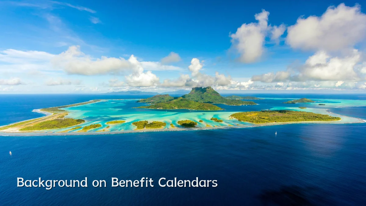Background on Benefit Calendars