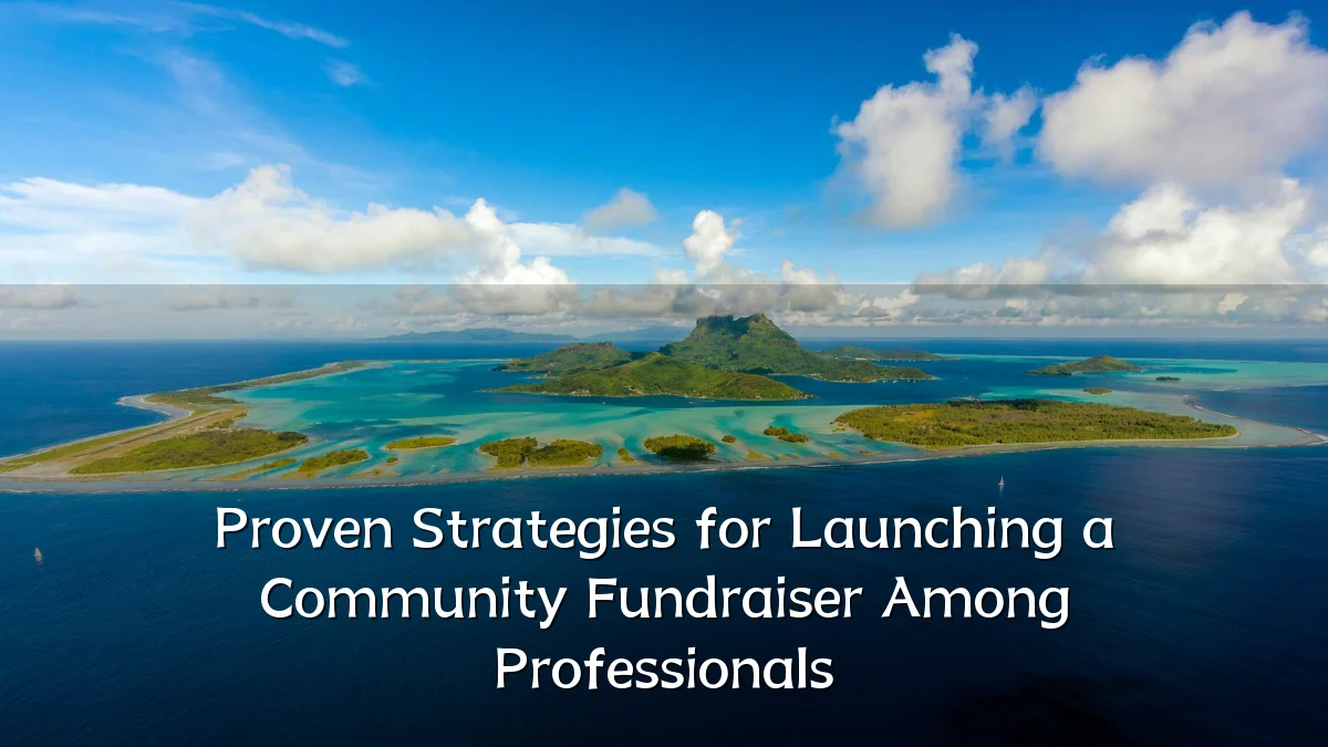 Proven Strategies for Launching a Community Fundraiser Among Professionals