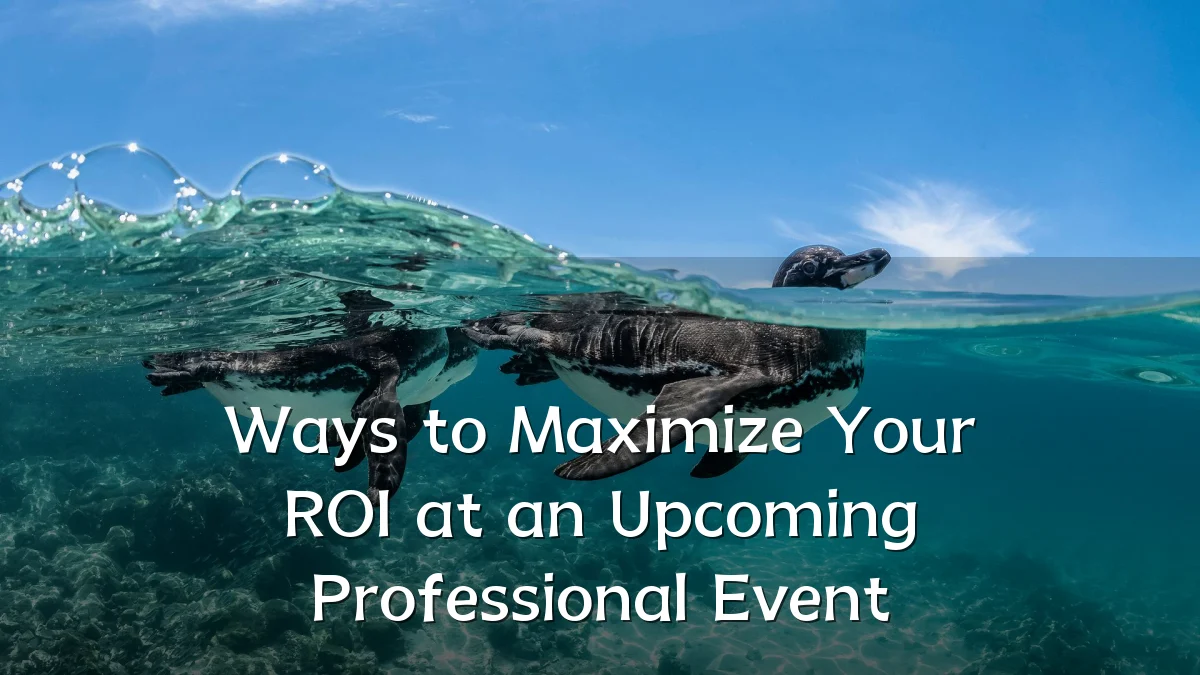 Ways to Maximize Your ROI at an Upcoming Professional Event