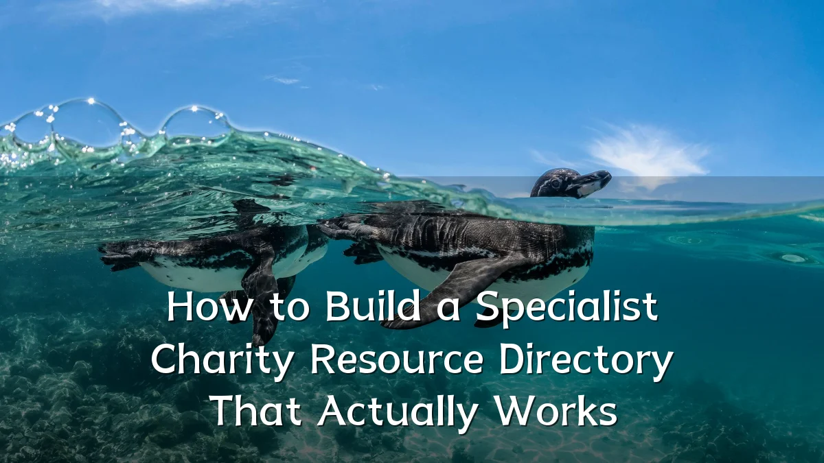 How to Build a Specialist Charity Resource Directory That Actually Works