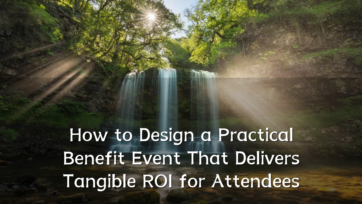 How to Design a Practical Benefit Event That Delivers Tangible ROI for Attendees