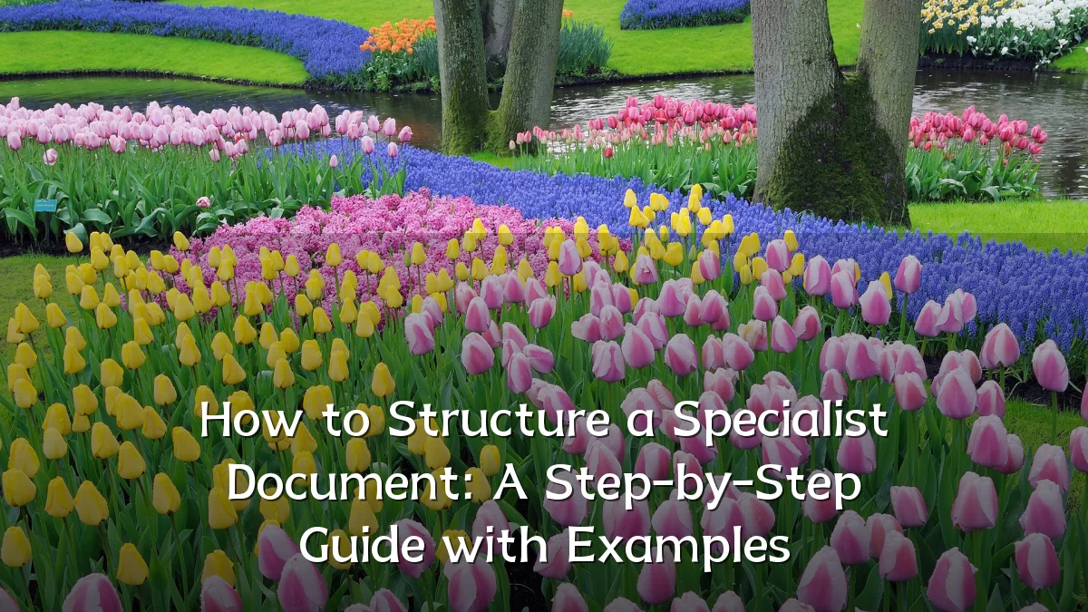 How to Structure a Specialist Document: A Step-by-Step Guide with Examples