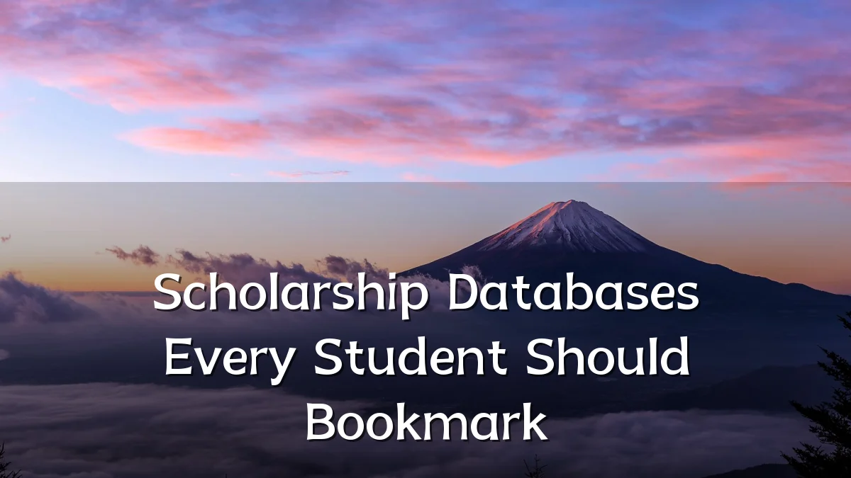Scholarship Databases Every Student Should Bookmark
